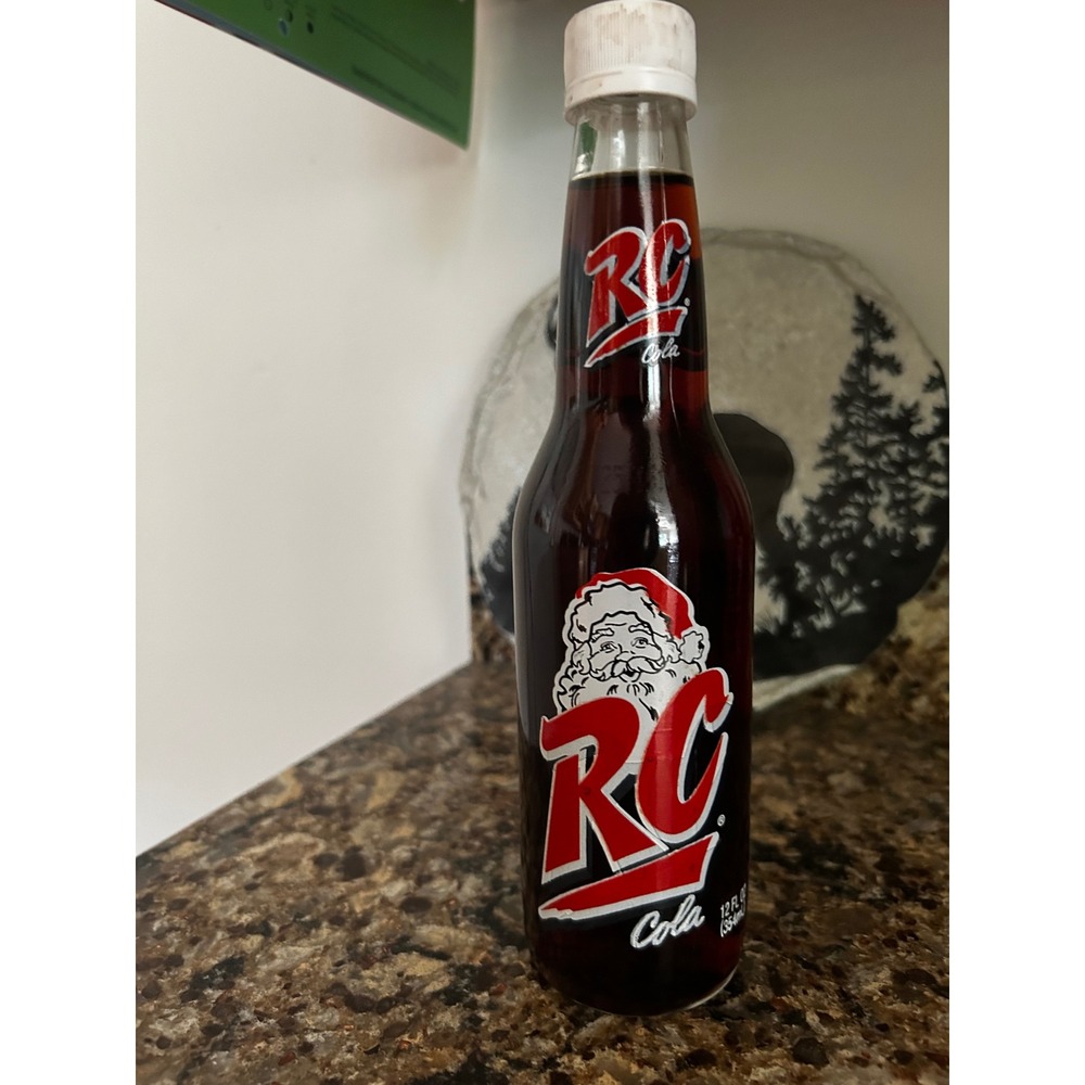 Vintage RC Cola 12 fl oz‎ Bottle Santa Claus Christmas Holiday Collectible